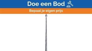 Bieden: Stainless steel bow flagpole L1500 x D30, Ophalen of Verzenden