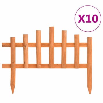 vidaXL Gazonranden 10 st 4,4 m vurenhout, Verzenden