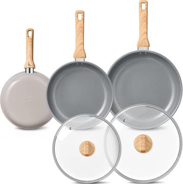 Koekenpannenset 3-delig | 59% korting | Retour deal, Huis en Inrichting, Verzenden, Gebruikt, Aluminium, Pannenset