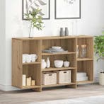 vidaXL Dressoir Artisan Eiken 120 x 30 x 75 cm Bewerkt hout, Huis en Inrichting, Kasten | Dressoirs, Verzenden, Nieuw