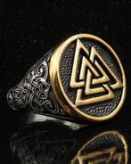 Viking-kruis van de Oorloger van Odin: Valknut-seal &