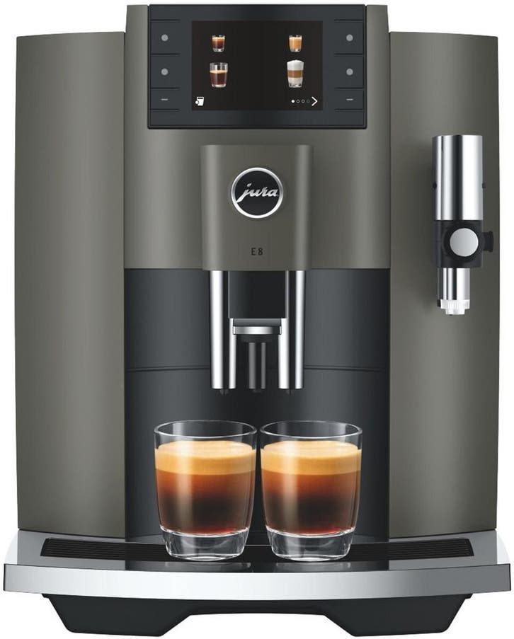 Jura E8 Dark Inox - Volautomaat - Koffiebonen & Gemalen, Electroménager, Cafetières, Enlèvement ou Envoi