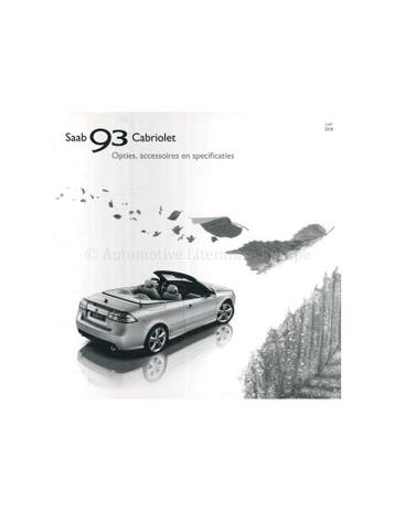 2010 SAAB 9-3 CABRIOLET ACCESSOIRES BROCHURE NEDERLANDS