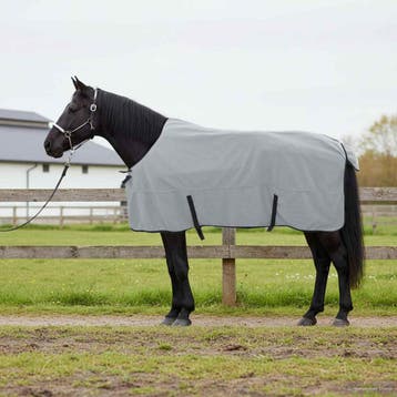 vidaXL Paardendeken Volledig Lichtgrijs en Roze 135 cm, Dieren en Toebehoren, Verzenden, Nieuw