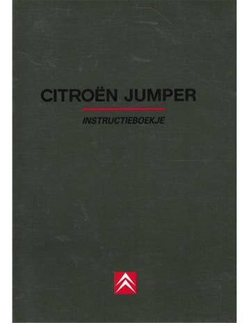 1995 CITROËN JUMPER INSTRUCTIEBOEKJE NEDERLANDS, Ophalen of Verzenden