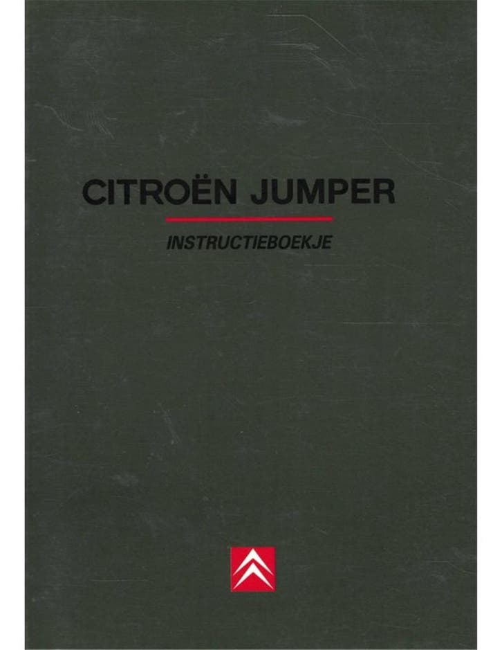 1995 CITROËN JUMPER INSTRUCTIEBOEKJE NEDERLANDS, Autos : Divers, Modes d'emploi & Notices d'utilisation, Enlèvement ou Envoi