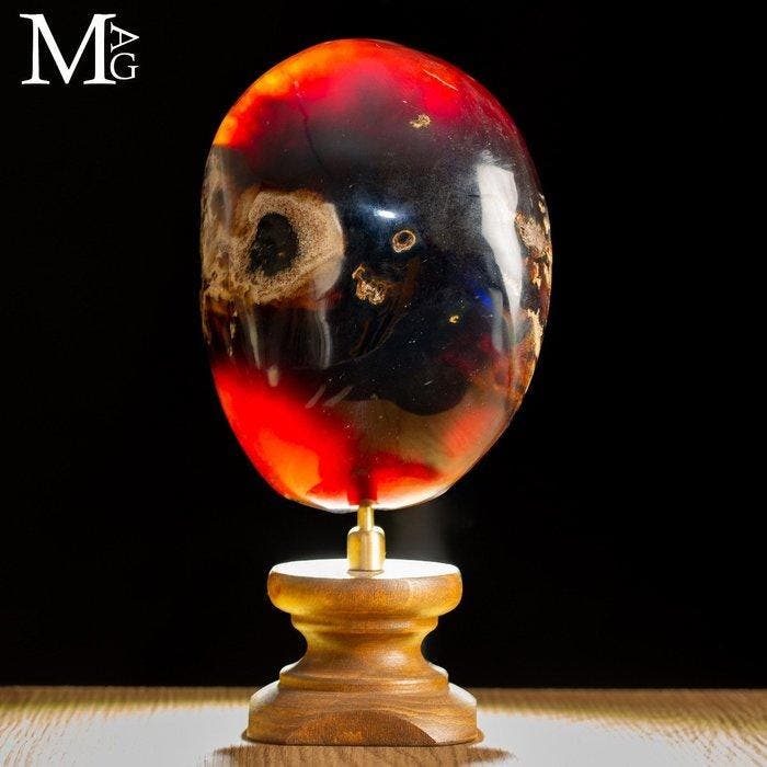 Prachtig exemplaar van Sumatra Blu Amber - Uitzonderlijk, Verzamelen, Mineralen en Fossielen