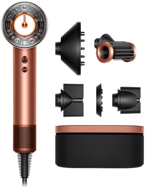 Dyson Supersonic Nural Straight+Wavy - Föhn - Amber Silk/.., Handtassen en Accessoires, Uiterlijk | Haarverzorging, Nieuw, Verzenden