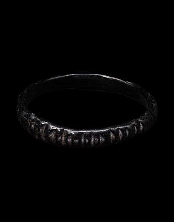 Oud-Romeins - Zwart glazen armband - 1e / 2e eeuw na
