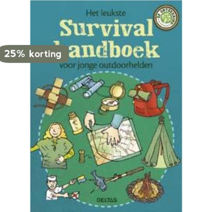 Het leukste survivalhandboek voor jonge outdoorhelden, Livres, Livres pour enfants | Jeunesse | 10 à 12 ans, Envoi