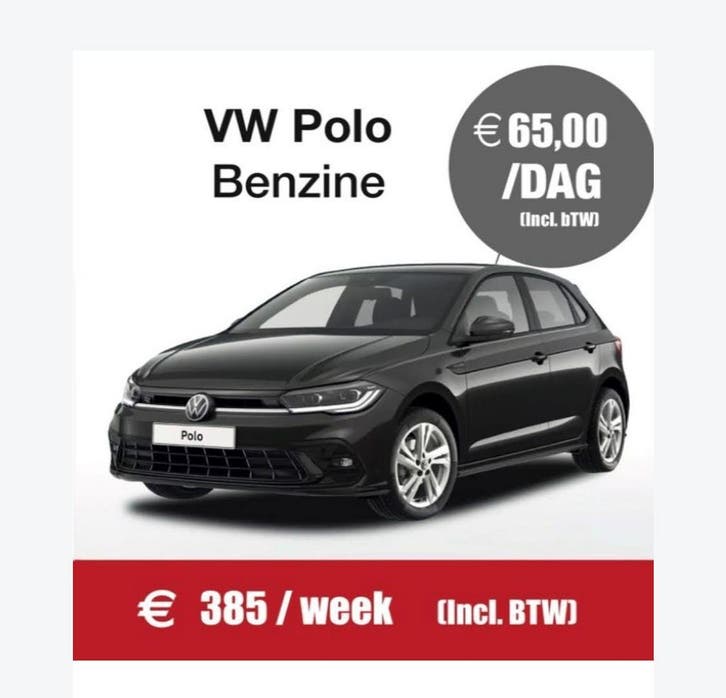 Vw POLO TE HUUR 0474 095424, Services & Professionnels, Location | Auto & Moto