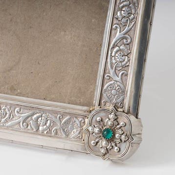 Neogotiek met art nouveau invloeden. - Cadre photo - Argent