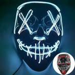 Halloween masker - LED  Wit, Verzenden, Nieuw