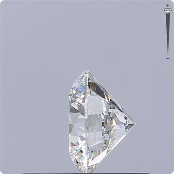 1 pcs Diamant (Natuurlijk) - 0.42 ct - Rond - G - IF -, Nieuw