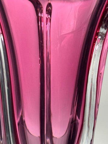 Val Saint Lambert - René Delvenne - Vase - Cristal - Vase