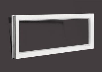 PVC raam vast b150xh50 cm wit, Ophalen of Verzenden, Gevelraam of Ruit