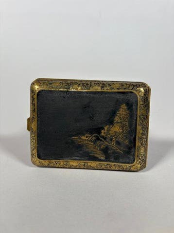 Doos - Damascene metaal, Antiek en Kunst