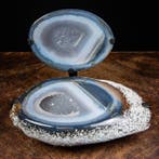 Uitzonderlijke natuurlijke geode - sieradendoos - chalcedoon, Collections