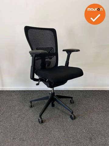 Haworth Comforto 89 (Zody) - zwarte stoffering - Zwart voetk, Ophalen of Verzenden, Stoel