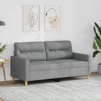 vidaXL Tweezitsbank / zetel 140 cm stof lichtgrijs, Verzenden, Nieuw