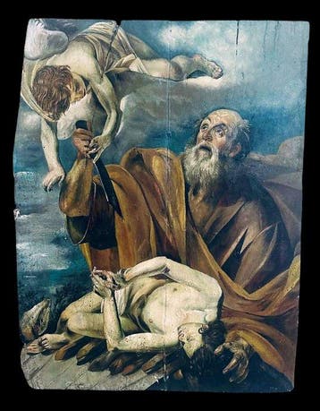 Scuola italiana (XIX-XX) - il sacrificio di Isacco - NO