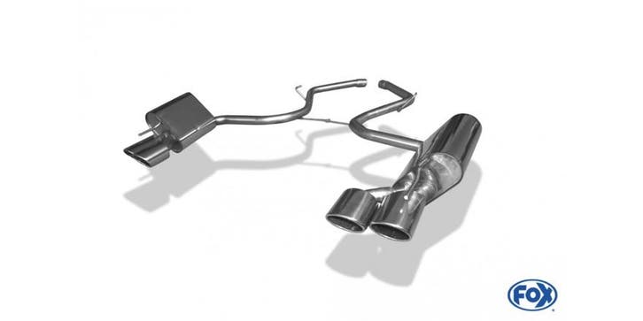 FOX Mercedes SL Type 230 - geweldig geluid! Einddemper recht, Auto-onderdelen, Uitlaatsystemen, Nieuw, Verzenden