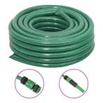 vidaXL Tuinslang met koppelingsset 0,75 100 m PVC groen, Tuin en Terras, Verzenden, Nieuw