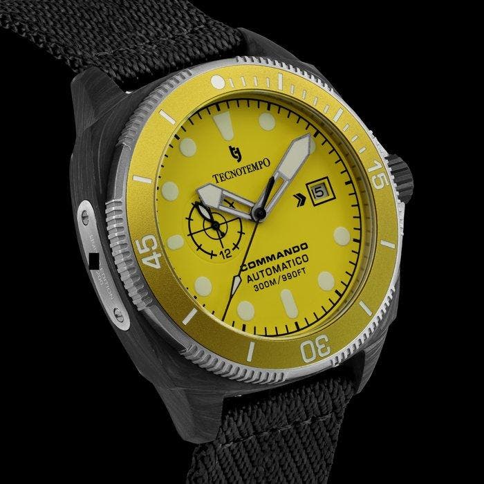 Tecnotempo - Commando - Forged Carbon & Titanium -, Handtassen en Accessoires, Horloges | Heren
