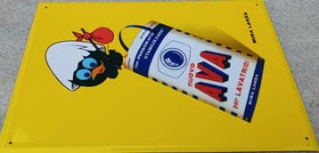 MIRA LANZA - AVA - Reclamebord - Metaal