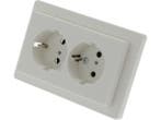 Veiling - BERKER serie Q1 dubbel stopcontact met randaarde,, Doe-het-zelf en Bouw, Elektriciteit en Kabels, Nieuw