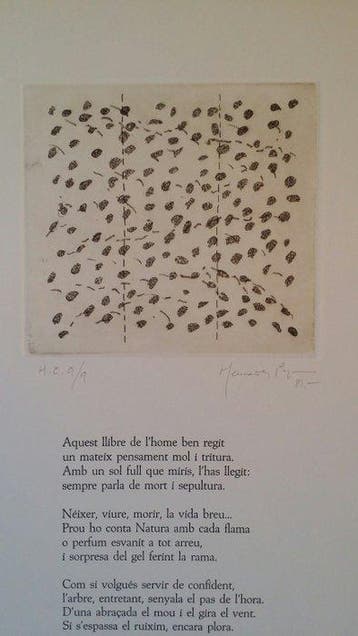 Joan Hernández Pijuan (1931-2005) - Regla de Vida - Cinc