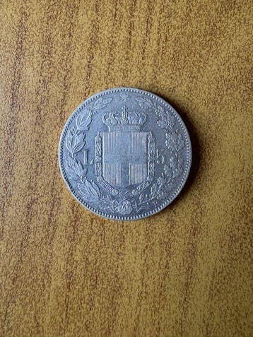 Italie, Royaume Umberto I. 5 Lire 1879 (Sans prix de