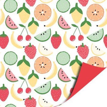 3m Fruit zomer (Cadeaupapier 3M, Inpakpapier), Ophalen of Verzenden, Nieuw