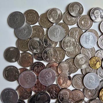 Wereld. Lot van 160 stuks Voetbalpenningen (Zonder