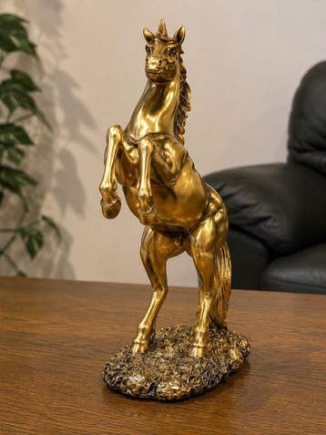 Ornement décoratif - Europe - Cheval cabré majestueux, Antiquités & Art