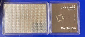 100 gram - Zilver .999 - Valcambi, Switzerland - Met, Postzegels en Munten