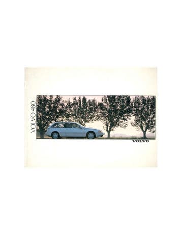 1988 VOLVO 480 BROCHURE NEDERLANDS, Nieuw