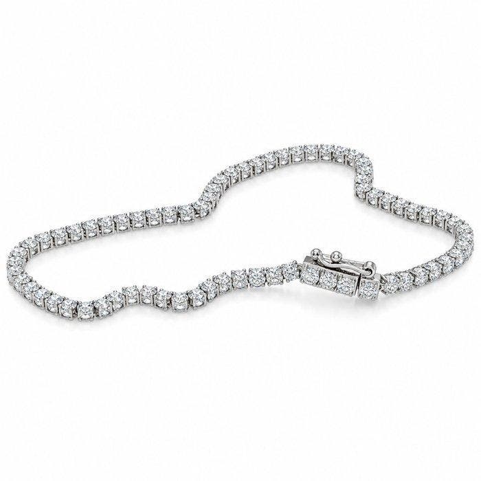Zonder minimumprijs - Armband - 14 karaat Witgoud - 3.20ct., Bijoux, Sacs & Beauté, Bracelets