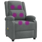 Massagestoel stof donkergrijs | Retour Deal | 35% Korting, Eenpersoons, Verzenden, Nieuw, 75 tot 100 cm
