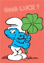 De Smurfen Good Luck Postkaart, Verzamelen, Ophalen of Verzenden, Nieuw