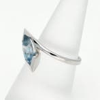 Bague - 18 carats Or blanc - Aigue-marine, Bijoux, Sacs & Beauté
