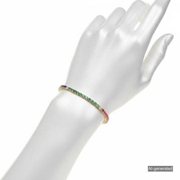 Armband - 14 karaat Geel goud - 4.16ct. tw. Gemengde, Nieuw