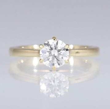 Zonder minimumprijs - Ring - 14 karaat Geel goud - 0.71ct., Nieuw