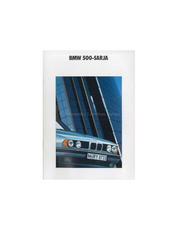 1990 BMW 5 SERIE BROCHURE FINS, Ophalen of Verzenden