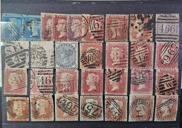 Groot-Brittannië 1851 - Koningin Victoria met een gemengde, Postzegels en Munten, Gestempeld