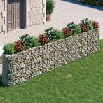 vidaXL Gabion plantenbak verhoogd 470x50x100 cm, Verzenden, Nieuw
