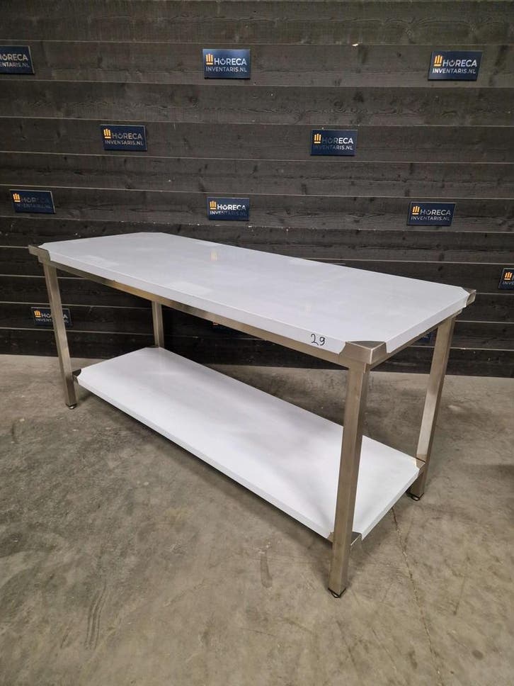 Werktafel | RVS | 180cm | horeca, Zakelijke goederen, Horeca | Meubilair en Inrichting, Gebruikt