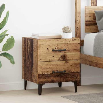 vidaXL Bedkast Oudhout 40 x 35 x 47,5 cm Bewerkt hout, Verzenden, Nieuw