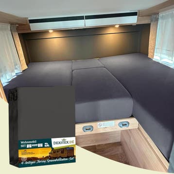 (Uit verpakking geweest) Jersey hoeslakenset - 4 delig met, Maison & Meubles, Hoeslaken of Sloop