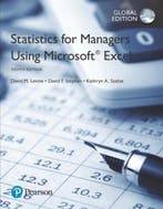 Statistics for Managers Using Microsoft Excel, Global, Verzenden, Levine David